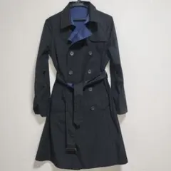 リバーシブル　ネイビー✕ブラック トレンチコート