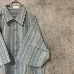 90s vintage 柄シャツ　半袖　メンズ　L 古着　個性派　総柄