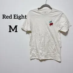 Red Eight 【M】チェリー刺繍 Tシャツ MEDIUM