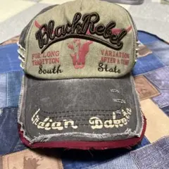 Black Rebel ダメージ加工ベースボールキャップ