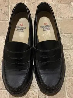 HARUTA KIDS ブラック ローファー 22cm