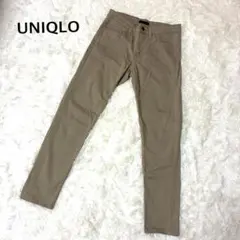 ユニクロ ベージュ スキニーパンツ ストレッチ