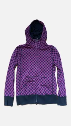 OLD UNIQLO 紫チェックパーカー