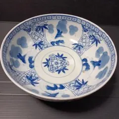 和食器 染付 鉢 ボウル 花鳥文様 伝統柄
