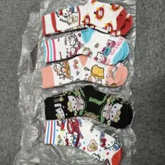 ハローキティ♡ソックス 靴下5足セットとミニトート ピンク