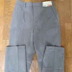 【新品未使用】UNIQLO スマートアンクルパンツ M グレーストライプ
