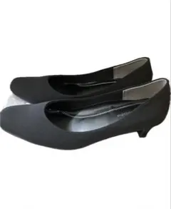 パンプス ブラック 25.5cm 3E ヒール4.5cm