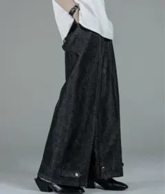 ADRRER ワイドパンツ Sサイズ ダークグレー