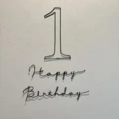 【HappyBirthday＋数字セット】ワイヤーレタリング 誕生日飾り