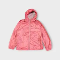OLD UNIQLO オールドユニクロ ナイロン ジップアップパーカーピンクXL