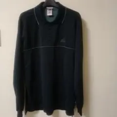 adidas ブラック ポロシャツ 長袖