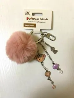 ディズニー　香港限定　Duffy and Friends キーホルダー ピンク