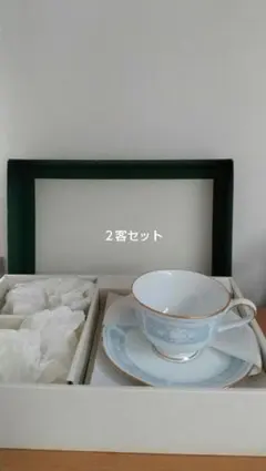 ノリタケ レースウッドゴールド カップ&ソーサー ２客