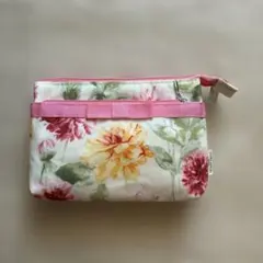 LAURA ASHLEY フラワープリント ポーチ