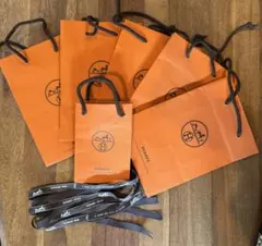 HERMES ショップ袋 6枚セット　リボン有