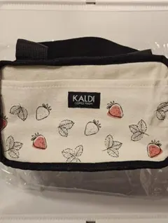 KALDI いちご柄 保冷バッグ