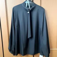 【新品】RUIRUE BOUTIQUE フロントパール付きタイブラウス