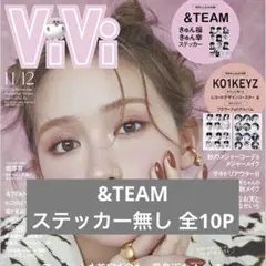 ViVi 11/12月号 &TEAM 切り抜き ステッカー無し