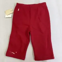 #RL⭕️ラルフローレン6〜12ヶ月80cmレッド長ズボン