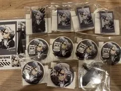 Dr.STONE ゼノ　まるくじ　缶バッジ　アクリルキーホルダー　セット
