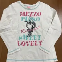 mezzopiano プリント長袖Tシャツ