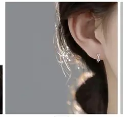 リボンフープピアス ゴールド Sサイズ