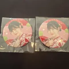 【バラ売り可】F賞 月足天音 缶バッジ 浴衣すきくじ