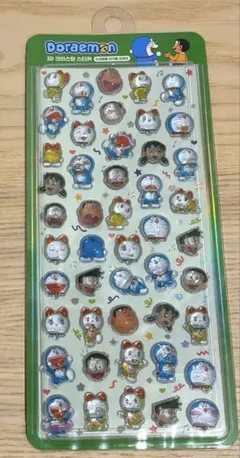 正規品　ドラえもん　ボンボンドロップシール　緑