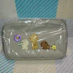 リラックマFlower 刺繍ポーチ
