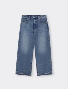 【GUジーユー】スーパーバギージーンズNT+E 33inch 66BLUE