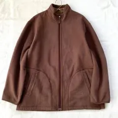 【ユニクロ】フリース リバーシブル タータンチェック柄 フルジップ XL