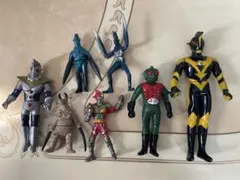 ソフビ　レトロ　ウルトラ怪獣　仮面ライダーアマゾン　七星闘神 ガイファード 食玩のサムネイル