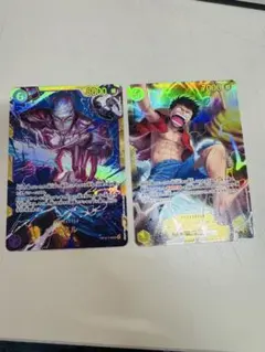 ワンピース カード 神の島の冒険　エネル SEC モンキー・D・ルフィSEC