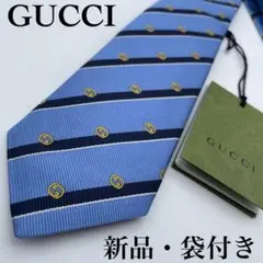✨新品未使用✨GUCCI ネクタイ 現行 GG柄 蜂 bee 高級シルク 刺繍
