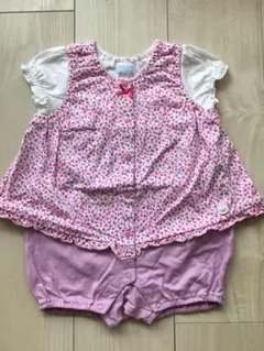 ミキハウス ファースト　ロンパース  70   花柄