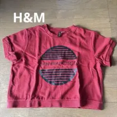 H&M DIVIDED 半袖スウェット レッドのサムネイル