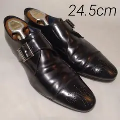 REGAL シングルモンクストラップ 黒 革 メダリオン 24.5 27VRのサムネイル