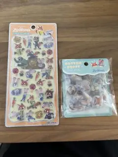 正規品 ズートピア プチドロップステッカー コットンパフィーシール