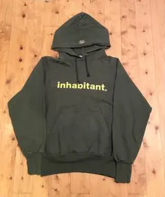 inhabitant インハビタント　パーカー　グリーン　XS