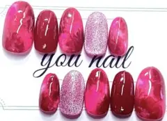 【現品サイズ】ネイルチップ ニュアンスネイル 大人 マーブル マグネット