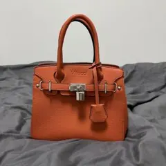 正規品 FIRANO 2way レザーバッグ ショルダーバッグ オレンジ