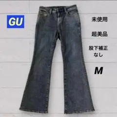 《未使用／超美品》GU スリムフレアジーンズ　ベルボトム　65（BLUE）　Mのサムネイル