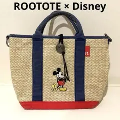 Disney　ROOTOTE　ミッキーマウス　トートバッグ