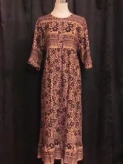 NEW㉕Indonesia【リゾート マキシロングワンピース】アジアン FREE