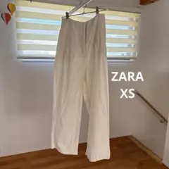 ZARAオフホワイト ワイドパンツ