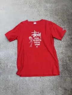 Stussy 赤 Tシャツ Lサイズ グラフィック