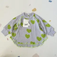 新品　MARKEY'S ソウガラフリルトップス　長袖　ロンT 80cm