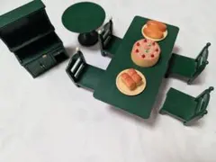 シルバニアファミリー 緑色家具セット