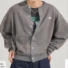 ダントンDANTON クルーネック ニットカーディガン(グレー)36