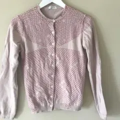 bulle de savon 円形模様 長袖カーディガン